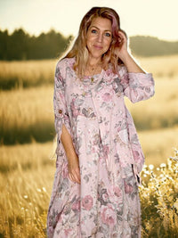 HELGA MAY_SEQUIN POCKET JACKET LINEN SCARLETT ROSE PINK _ SEQUIN POCKET JACKET LINEN SCARLETT ROSE PINK _ Ebony Boutique NZ