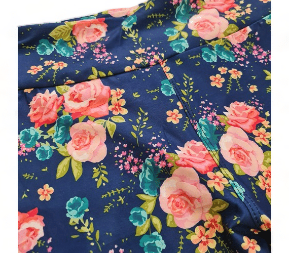 HEY HERBEE_HEY HERBEE LEGGINGS MINI ROSE NAVY _ HEY HERBEE LEGGINGS MINI ROSE NAVY _ Ebony Boutique NZ