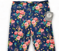 HEY HERBEE_HEY HERBEE LEGGINGS MINI ROSE NAVY _ HEY HERBEE LEGGINGS MINI ROSE NAVY _ Ebony Boutique NZ