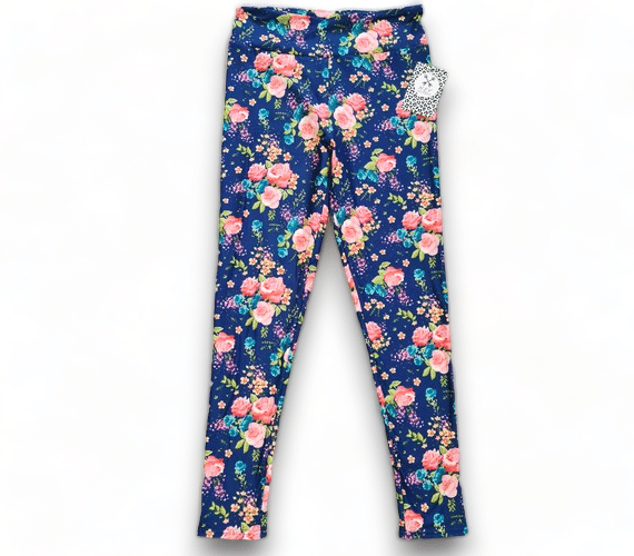 HEY HERBEE_HEY HERBEE LEGGINGS MINI ROSE NAVY _ HEY HERBEE LEGGINGS MINI ROSE NAVY _ Ebony Boutique NZ