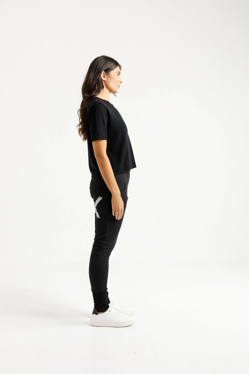 HOME - LEE_ALPINE APARTMENT PANT BLACK WITH LILAC X _ ALPINE APARTMENT PANT BLACK WITH LILAC X _ Ebony Boutique NZ