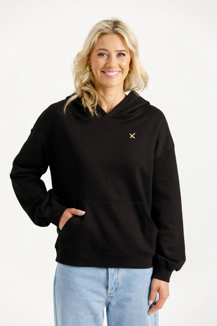 HOME - LEE_ALPINE ELLIOT HOODIE BLACK WITH GOLD _ ALPINE ELLIOT HOODIE BLACK WITH GOLD _ Ebony Boutique NZ