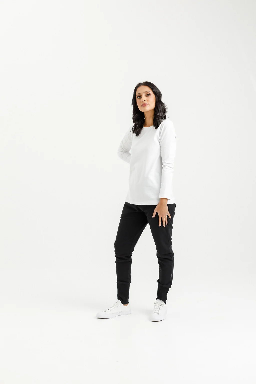 HOME LEE_APARTMENT PANTS BLACK WITH IRREGULAR PINK STRIPE _ APARTMENT PANTS BLACK WITH IRREGULAR PINK STRIPE _ Ebony Boutique NZ