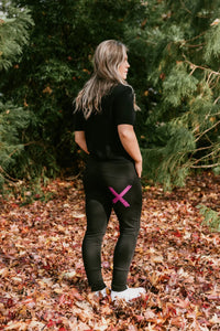 HOME - LEE_APARTMENT PANTS WINTER WEIGHT BLACK WITH ORCHID X _ APARTMENT PANTS WINTER WEIGHT BLACK WITH ORCHID X _ Ebony Boutique NZ