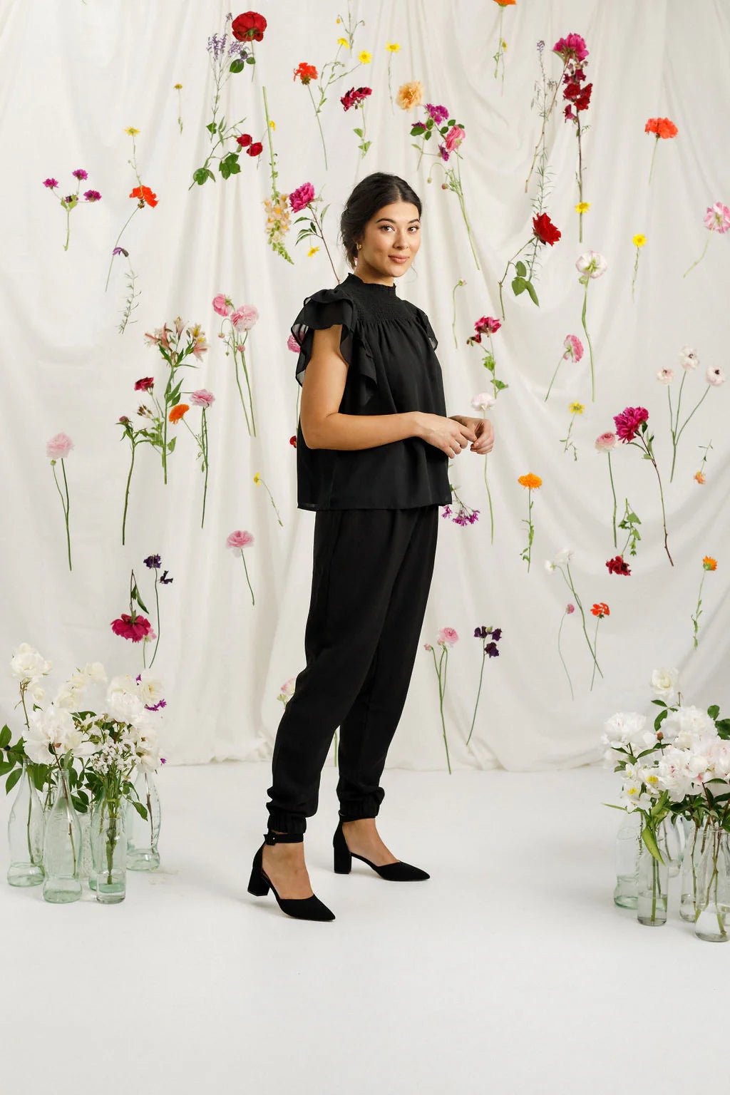 HOME - LEE_BILLIE PANTS BLACK _ BILLIE PANTS BLACK _ Ebony Boutique NZ