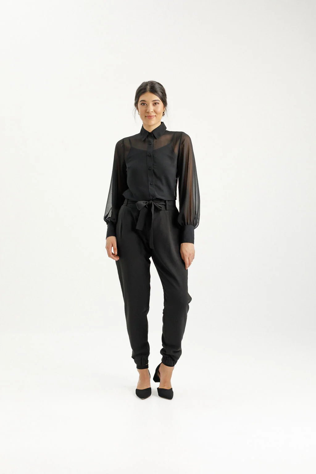 HOME - LEE_BILLIE PANTS BLACK _ BILLIE PANTS BLACK _ Ebony Boutique NZ