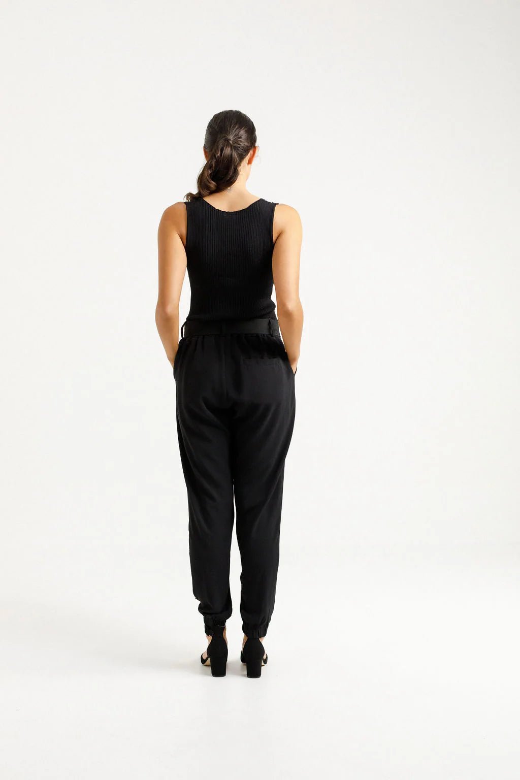 HOME - LEE_BILLIE PANTS BLACK _ BILLIE PANTS BLACK _ Ebony Boutique NZ