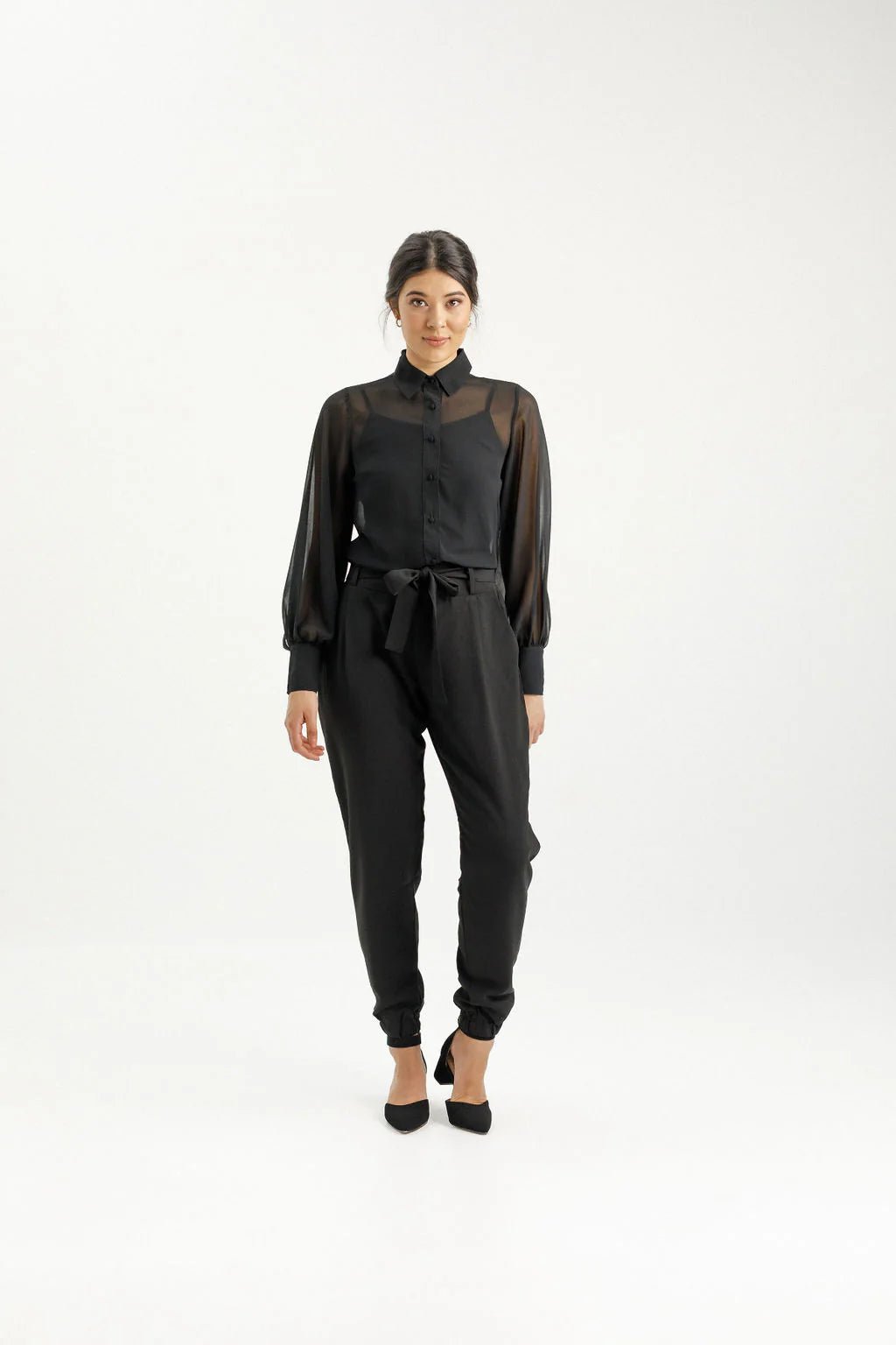 HOME - LEE_BILLIE PANTS BLACK _ BILLIE PANTS BLACK _ Ebony Boutique NZ