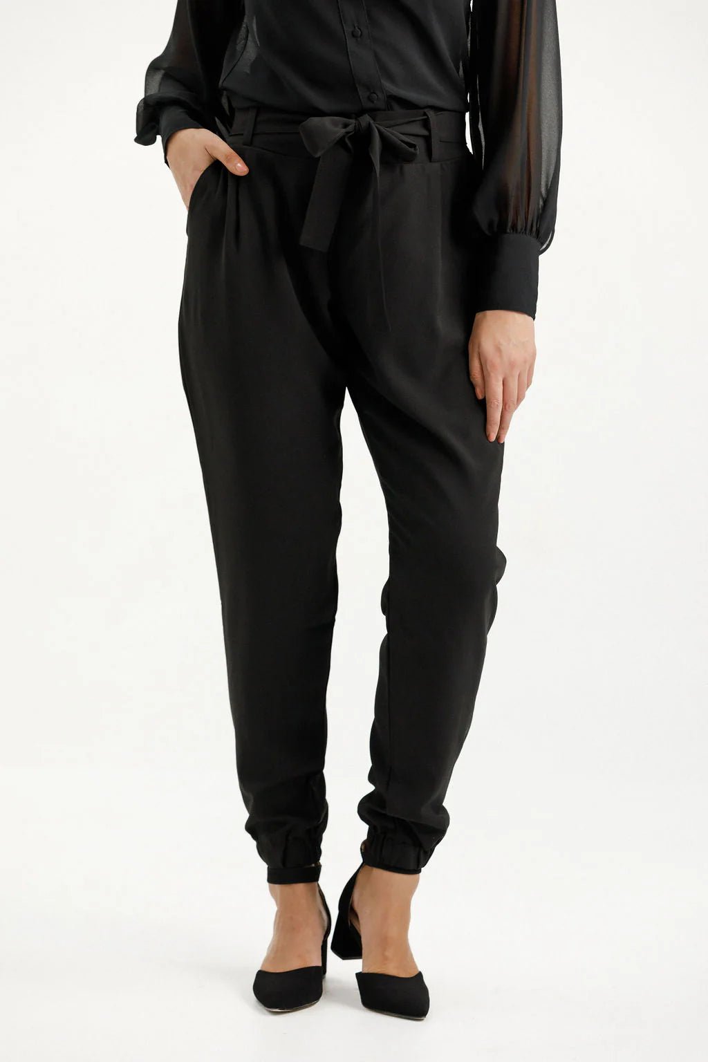 HOME - LEE_BILLIE PANTS BLACK _ BILLIE PANTS BLACK _ Ebony Boutique NZ