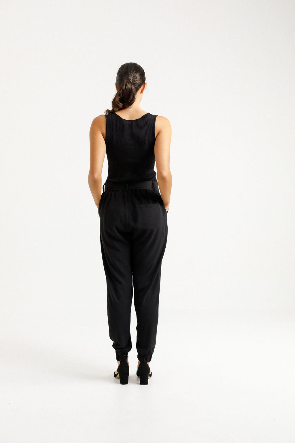 HOME - LEE_BILLIE PANTS BLACK _ BILLIE PANTS BLACK _ Ebony Boutique NZ