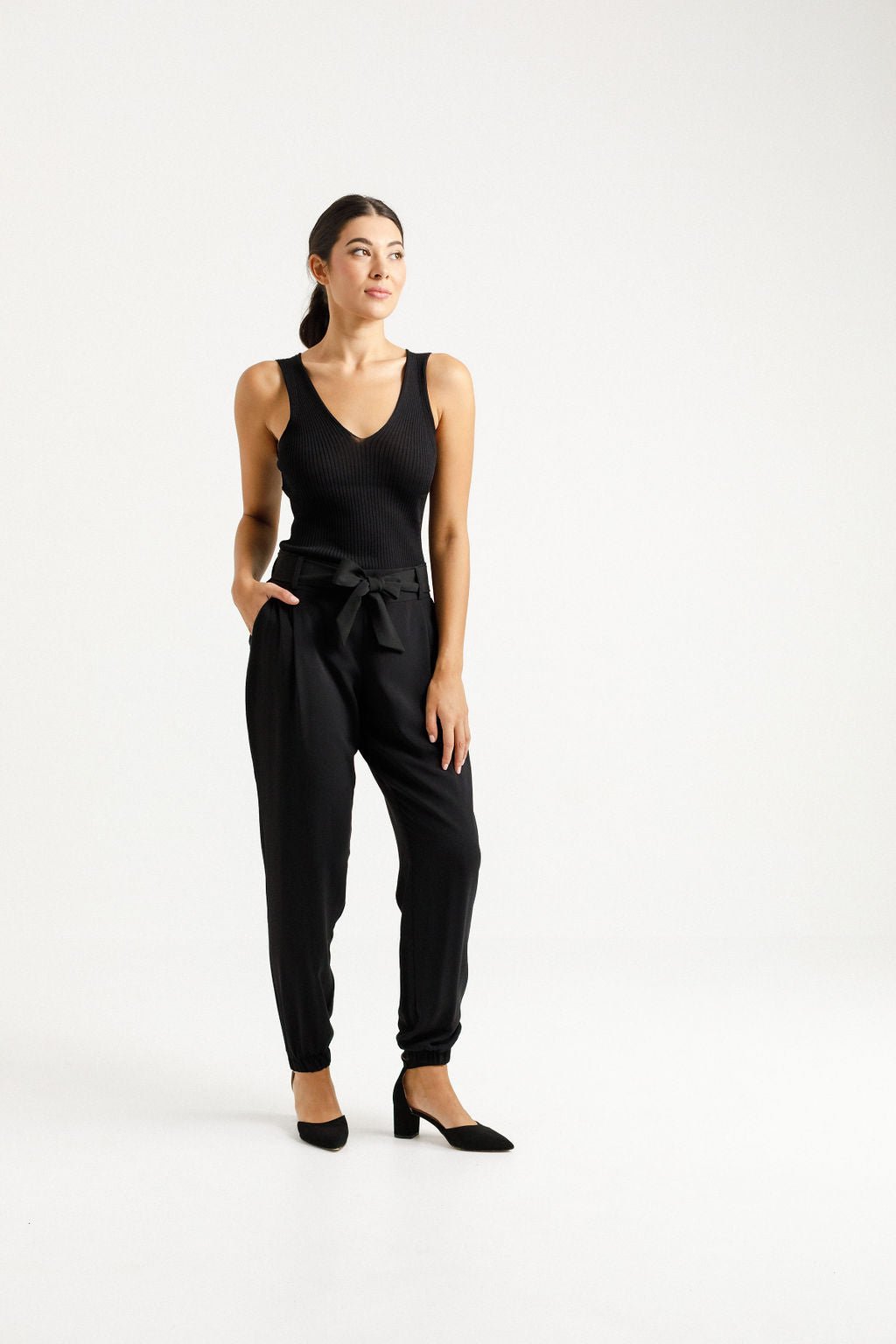 HOME - LEE_BILLIE PANTS BLACK _ BILLIE PANTS BLACK _ Ebony Boutique NZ