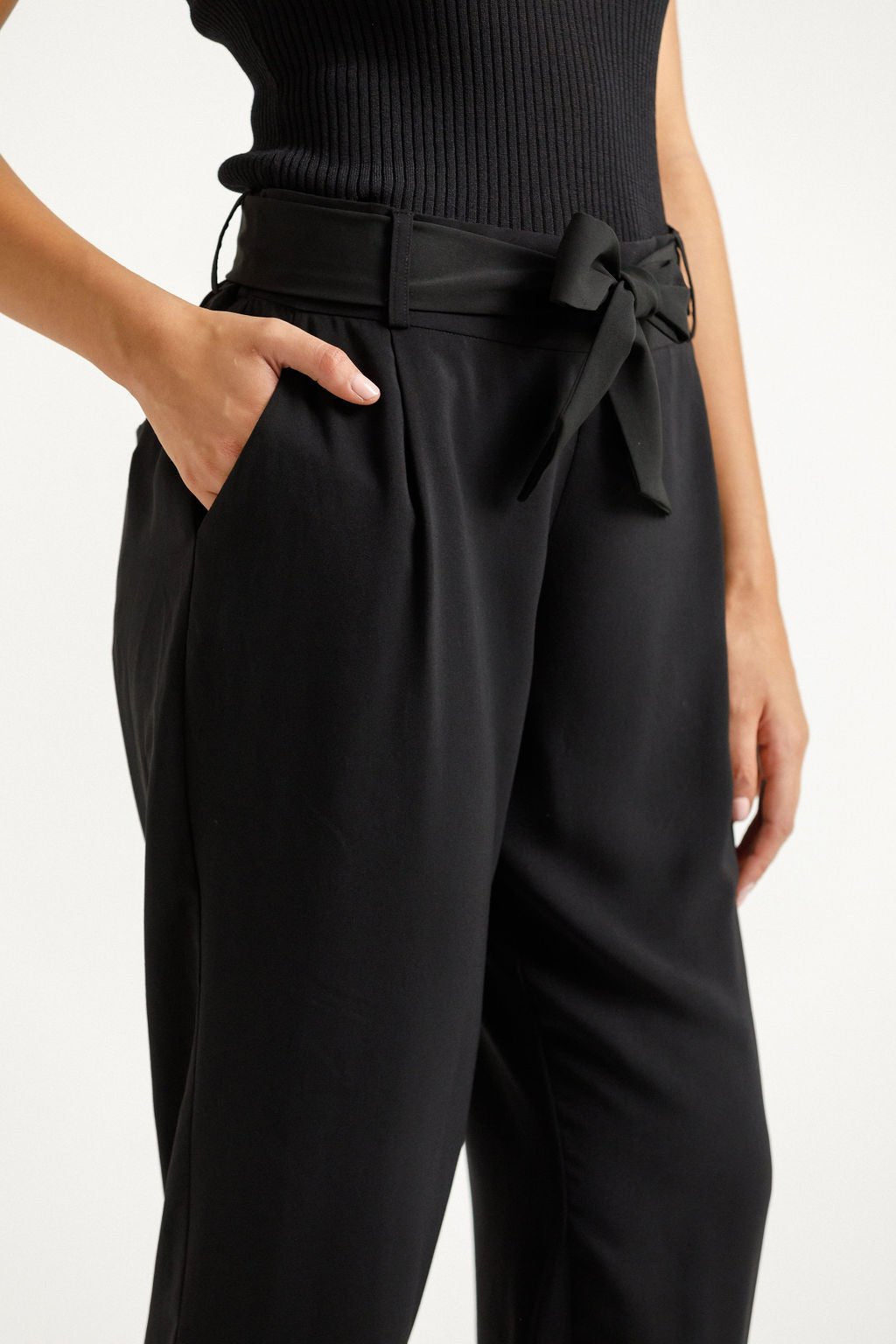 HOME - LEE_BILLIE PANTS BLACK _ BILLIE PANTS BLACK _ Ebony Boutique NZ