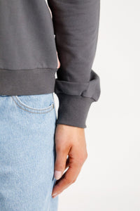 HOME LEE_CAMILLA COLLAR CREW GRAPHITE WITH BLOSSOM VELVET RIBBON _ CAMILLA COLLAR CREW GRAPHITE WITH BLOSSOM VELVET RIBBON _ Ebony Boutique NZ