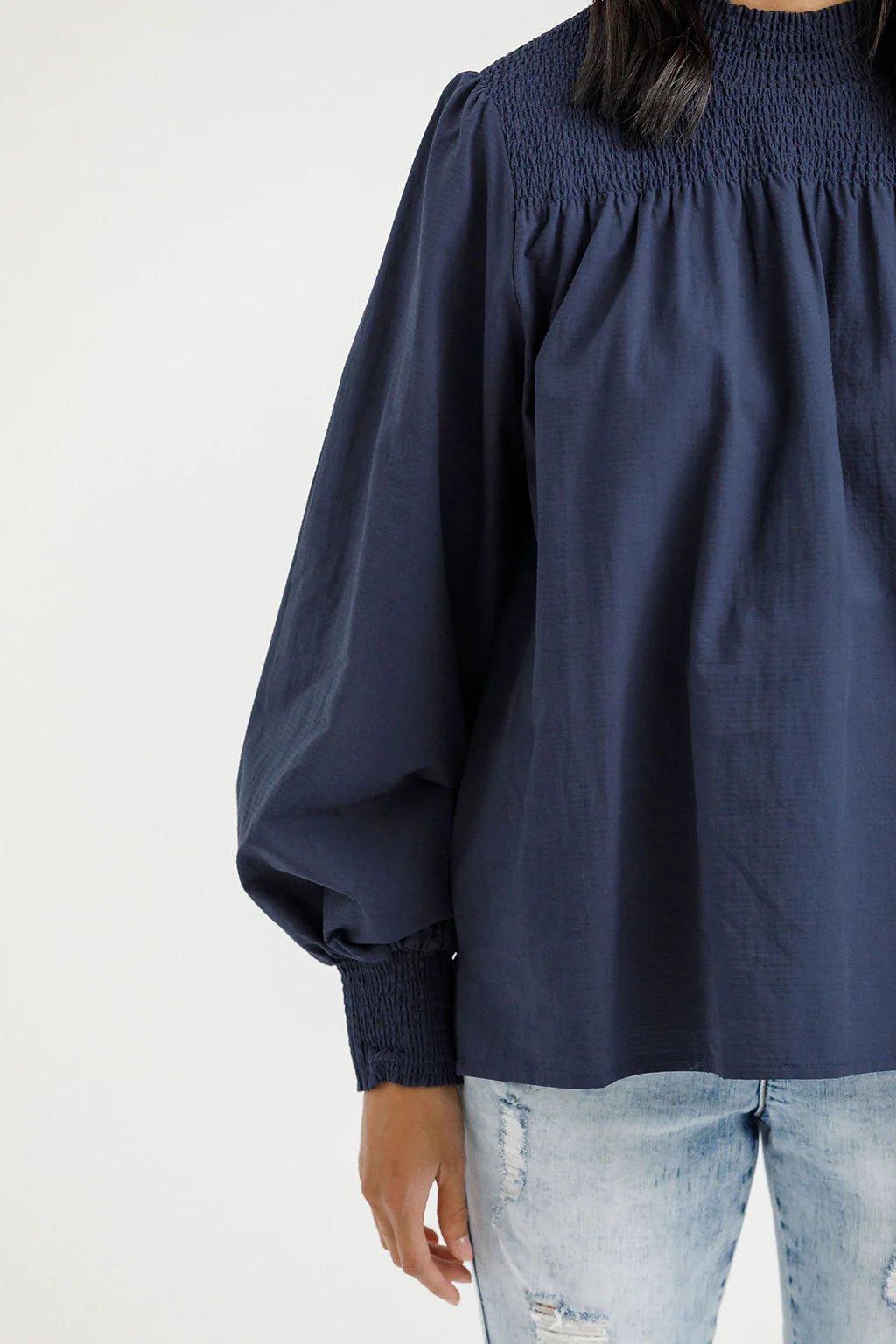 HOME-LEE_CHARLOTTE TOP INDIGO BLUE _ CHARLOTTE TOP INDIGO BLUE _ Ebony Boutique NZ