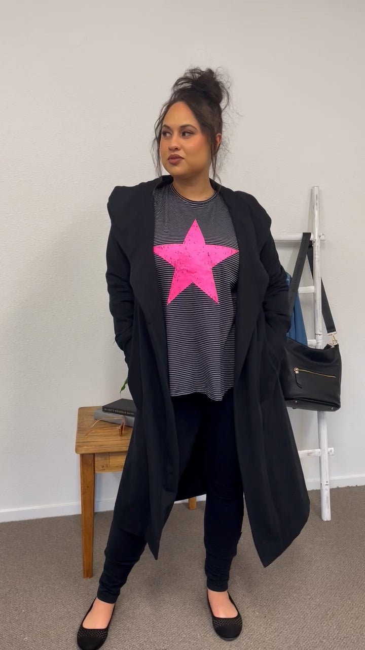 HOME LEE_KELLY COAT BLACK _ KELLY COAT BLACK _ Ebony Boutique NZ