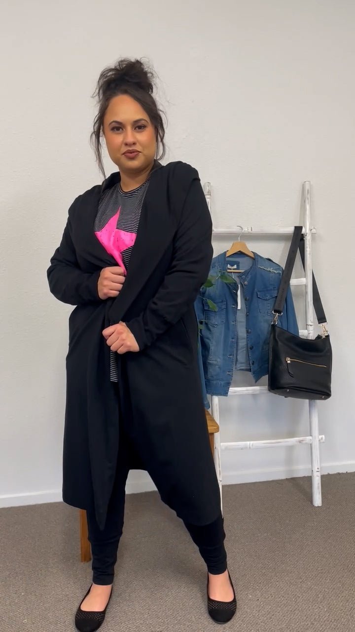 HOME LEE_KELLY COAT BLACK _ KELLY COAT BLACK _ Ebony Boutique NZ