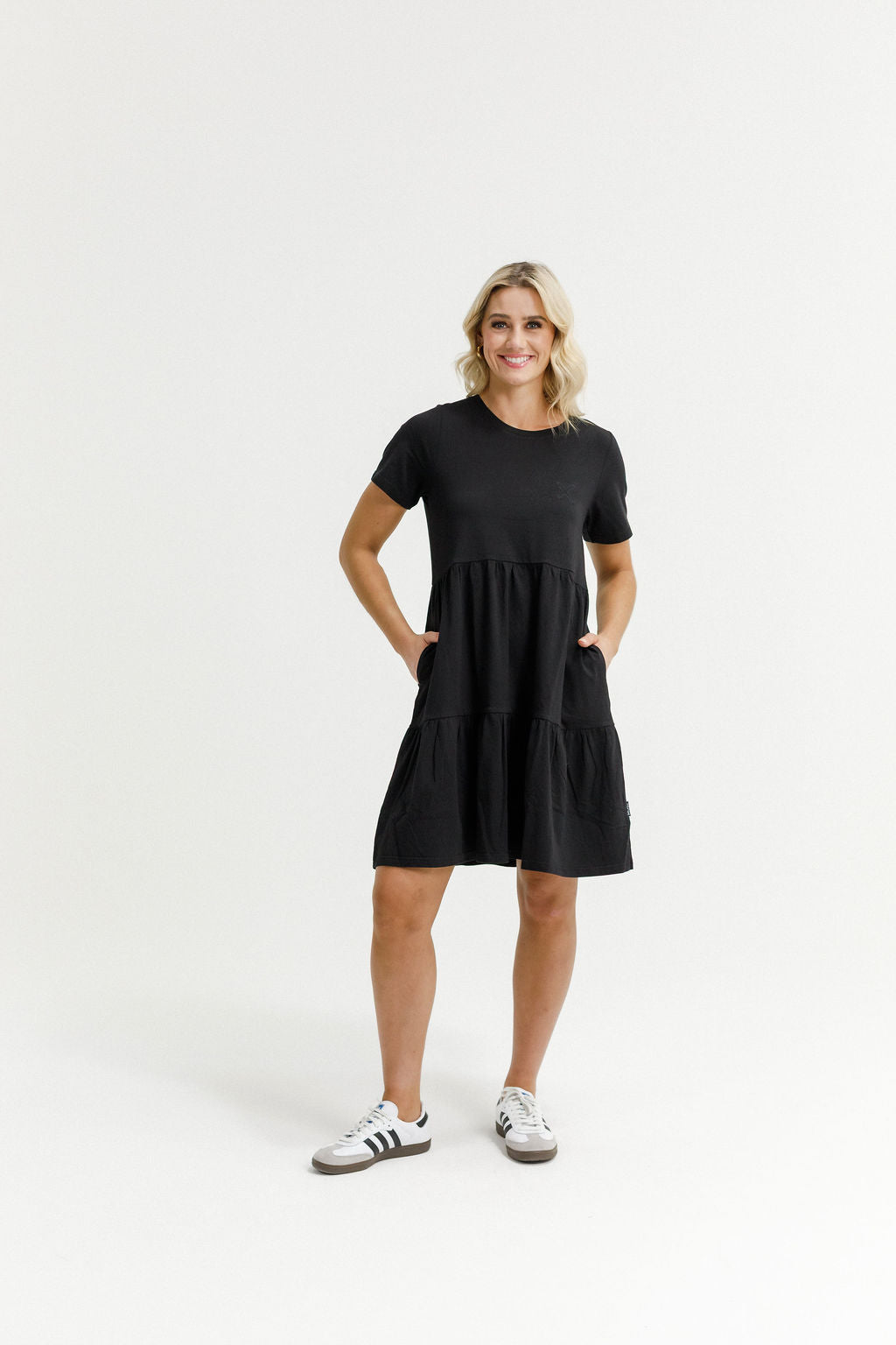 HOME - LEE_KENDALL SINGLET DRESS GREY/CHARCOAL/BLACK _ KENDALL SINGLET DRESS GREY/CHARCOAL/BLACK _ Ebony Boutique NZ