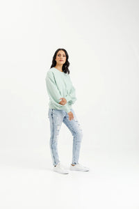 HOME-LEE_LAYLAH CREW SEAFOAM WITH MINI X _ LAYLAH CREW SEAFOAM WITH MINI X _ Ebony Boutique NZ