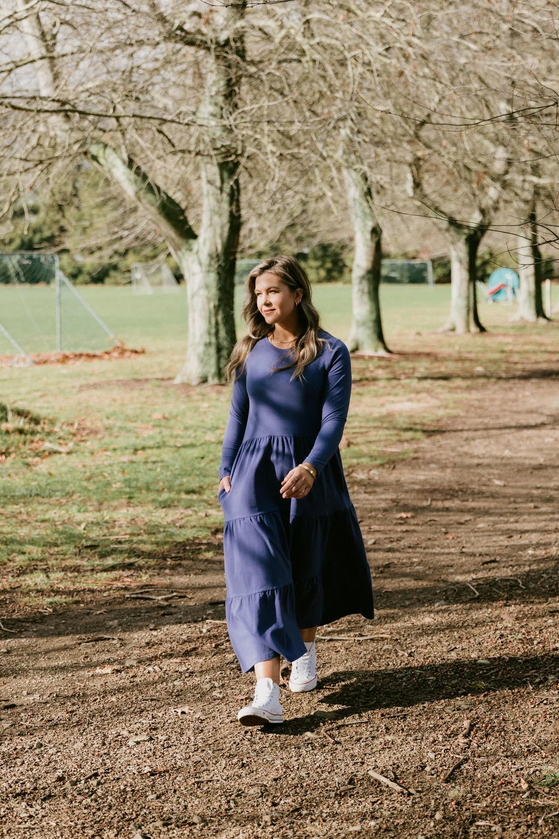 HOME - LEE_LONG SLEEVE KENDALL DRESS HYACINTH _ LONG SLEEVE KENDALL DRESS HYACINTH _ Ebony Boutique NZ