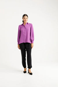 HOME - LEE_SLOANE SHIRT ORCHID _ SLOANE SHIRT ORCHID _ Ebony Boutique NZ