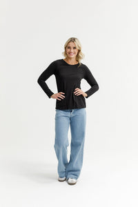 HOME LEE_TAYLOR TEE LONG SLEEVE _ TAYLOR TEE LONG SLEEVE _ Ebony Boutique NZ