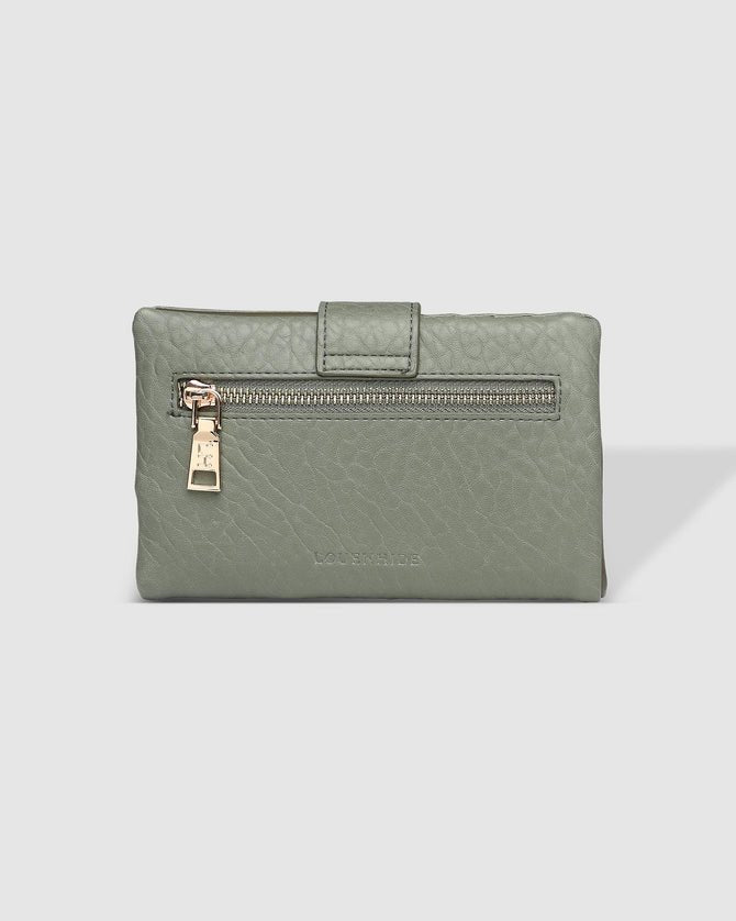 LOUENHIDE_BAILEY WALLET KHAKI _ BAILEY WALLET KHAKI _ Ebony Boutique NZ
