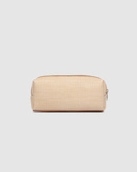 LOUENHIDE_BRIANNA MAKEUP BAG NATURAL TAN _ BRIANNA MAKEUP BAG NATURAL TAN _ Ebony Boutique NZ