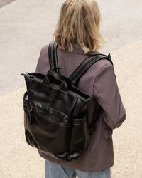 LOUENHIDE_BRONX BACKPACK BLACK _ BRONX BACKPACK BLACK _ Ebony Boutique NZ