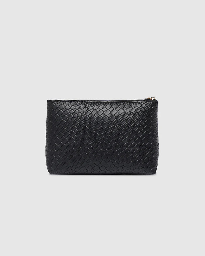 LOUENHIDE_CARLO MAKEUP BAG BLACK _ CARLO MAKEUP BAG BLACK _ Ebony Boutique NZ