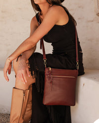 LOUENHIDE_CRESSIDA CROSSBODY BAG BURGUNDY _ CRESSIDA CROSSBODY BAG BURGUNDY _ Ebony Boutique NZ