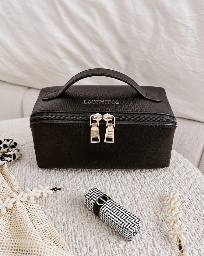 LOUENHIDE_ELLIS MAKEUP BAG BLACK _ ELLIS MAKEUP BAG BLACK _ Ebony Boutique NZ