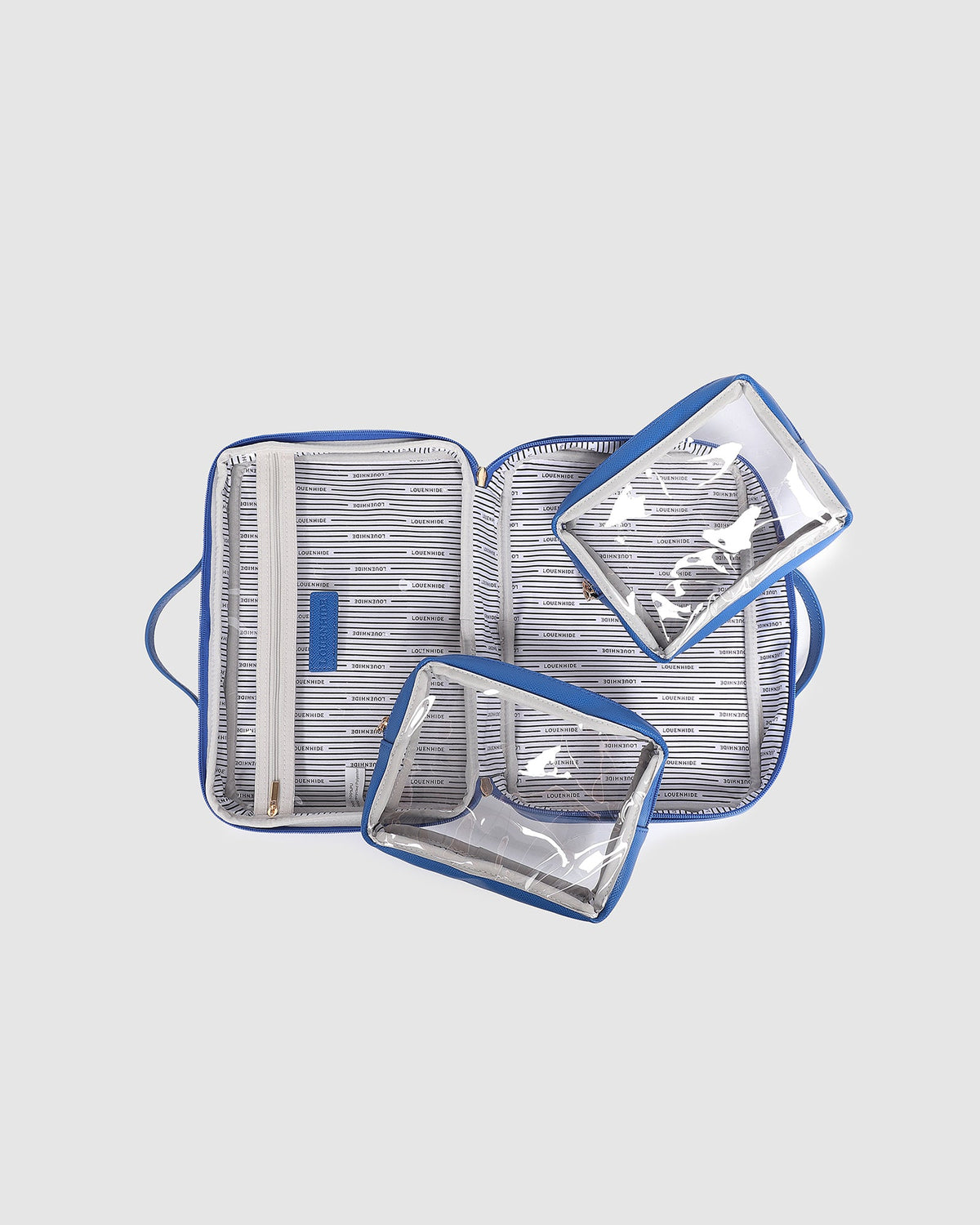 LOUENHIDE_GEORGIE COSMETIC CASE OCEAN BLUE _ GEORGIE COSMETIC CASE OCEAN BLUE _ Ebony Boutique NZ