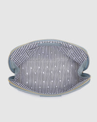 LOUENHIDE_GRETA MAKEUP BAG DUSTY BLUE _ GRETA MAKEUP BAG DUSTY BLUE _ Ebony Boutique NZ