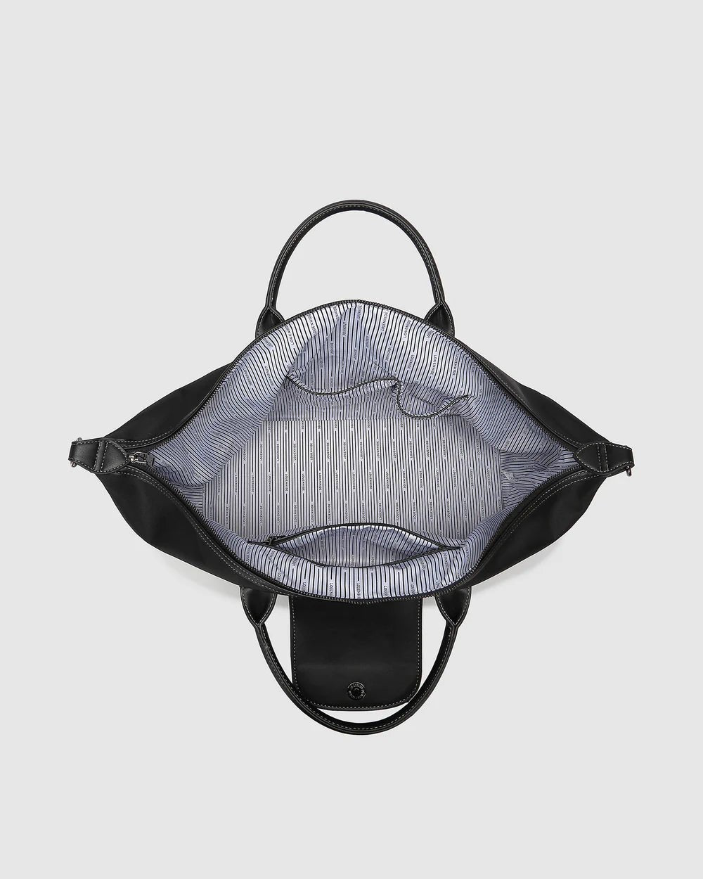 LOUENHIDE_HAMILTON NYLON WEEKENDER BAG BLACK _ HAMILTON NYLON WEEKENDER BAG BLACK _ Ebony Boutique NZ