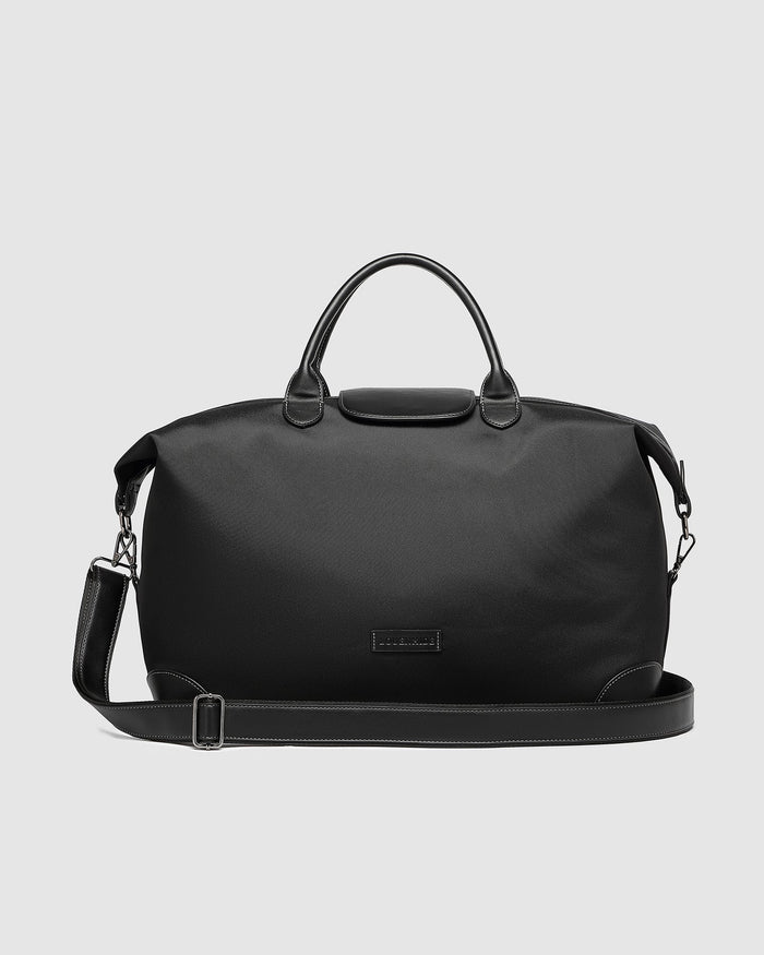 LOUENHIDE_HAMILTON NYLON WEEKENDER BAG BLACK _ HAMILTON NYLON WEEKENDER BAG BLACK _ Ebony Boutique NZ