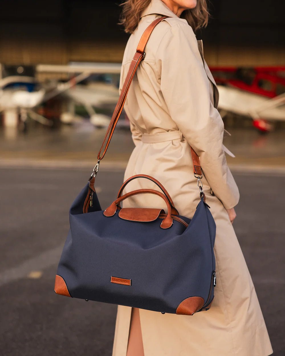LOUENHIDE_HAMILTON NYLON WEEKENDER BAG NAVY _ HAMILTON NYLON WEEKENDER BAG NAVY _ Ebony Boutique NZ