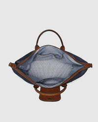 LOUENHIDE_HAMILTON NYLON WEEKENDER BAG NAVY _ HAMILTON NYLON WEEKENDER BAG NAVY _ Ebony Boutique NZ