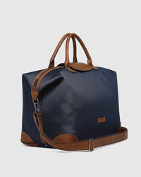 LOUENHIDE_HAMILTON NYLON WEEKENDER BAG NAVY _ HAMILTON NYLON WEEKENDER BAG NAVY _ Ebony Boutique NZ