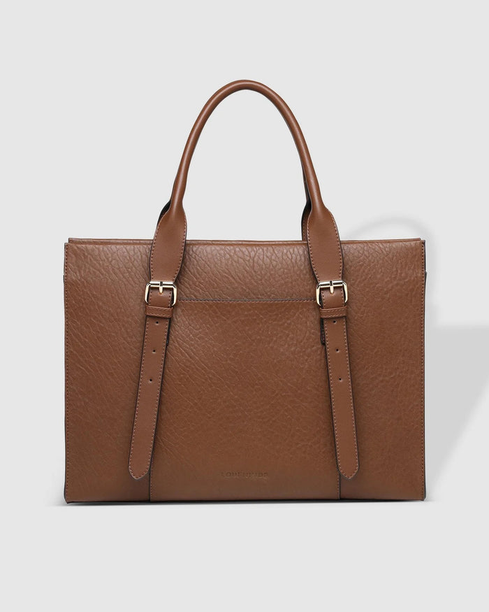 LOUENHIDE_HARPER LAPTOP BAG COCOA _ HARPER LAPTOP BAG COCOA _ Ebony Boutique NZ