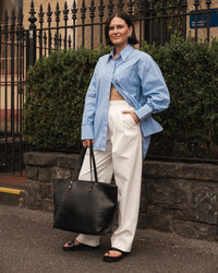 LOUENHIDE_HUDSON TOTE BAG BLACK _ HUDSON TOTE BAG BLACK _ Ebony Boutique NZ
