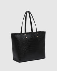 LOUENHIDE_HUDSON TOTE BAG BLACK _ HUDSON TOTE BAG BLACK _ Ebony Boutique NZ