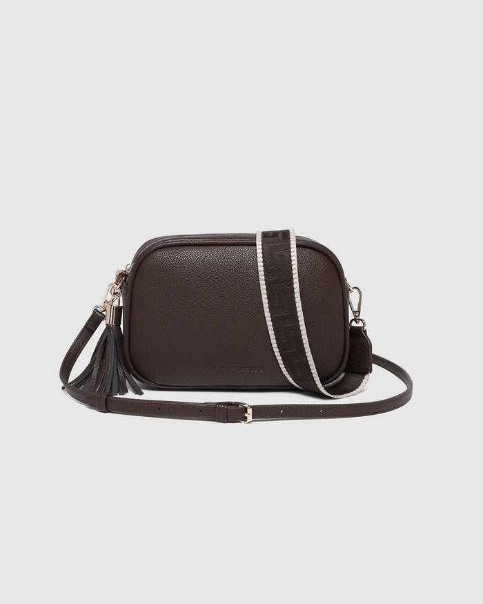 LOUENHIDE_JACINTA GIA CROSSBODY BAG CHOCOLATE _ JACINTA GIA CROSSBODY BAG CHOCOLATE _ Ebony Boutique NZ