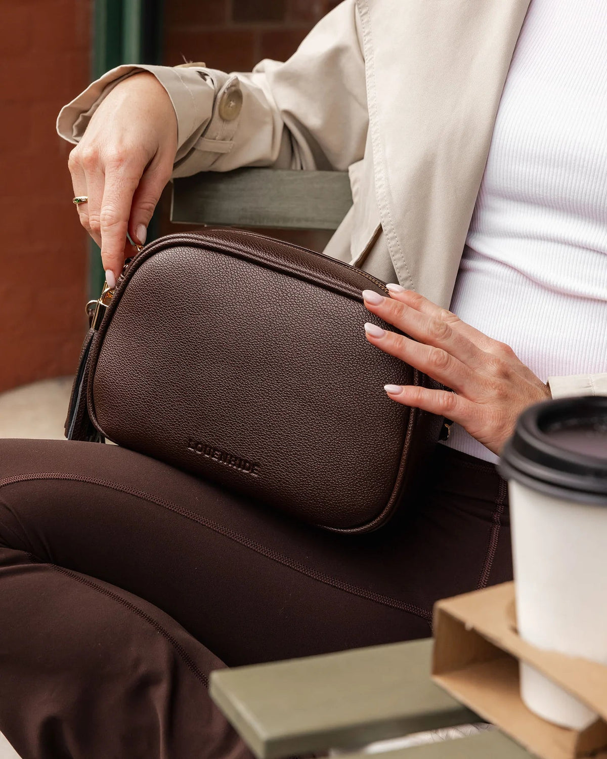 LOUENHIDE_JACINTA GIA CROSSBODY BAG CHOCOLATE _ JACINTA GIA CROSSBODY BAG CHOCOLATE _ Ebony Boutique NZ