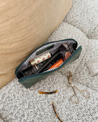 LOUENHIDE_JAYNE MAKEUP BAG FOREST GREEN _ JAYNE MAKEUP BAG FOREST GREEN _ Ebony Boutique NZ