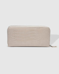 LOUENHIDE_JESSICA WALLET CROC PUTTY _ JESSICA WALLET CROC PUTTY _ Ebony Boutique NZ