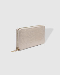 LOUENHIDE_JESSICA WALLET CROC PUTTY _ JESSICA WALLET CROC PUTTY _ Ebony Boutique NZ