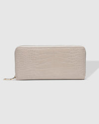 LOUENHIDE_JESSICA WALLET CROC PUTTY _ JESSICA WALLET CROC PUTTY _ Ebony Boutique NZ