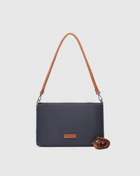 LOUENHIDE_JORDAN NYLON CROSSBODY BAG NAVY _ JORDAN NYLON CROSSBODY BAG NAVY _ Ebony Boutique NZ