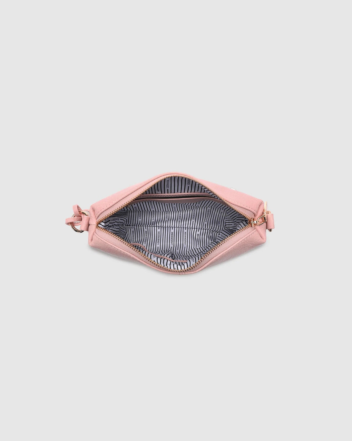 LOUENHIDE_KASEY STRIPE CROSSBODY BAG BLUSH PINK _ KASEY STRIPE CROSSBODY BAG BLUSH PINK _ Ebony Boutique NZ