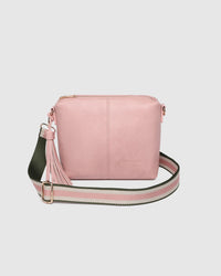 LOUENHIDE_KASEY STRIPE CROSSBODY BAG BLUSH PINK _ KASEY STRIPE CROSSBODY BAG BLUSH PINK _ Ebony Boutique NZ